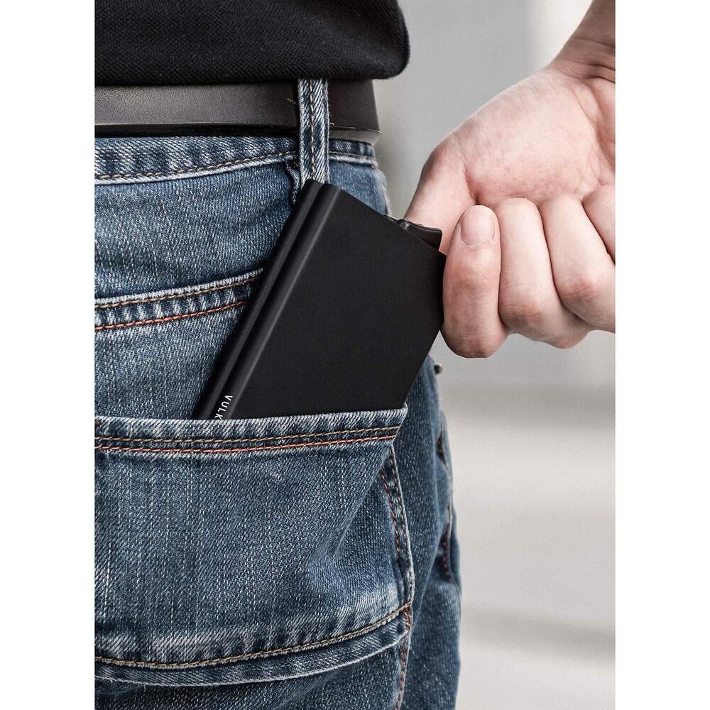 8459 Pop Up Card Holder Minimalist Card Case RFID Blocking 2 Double Slim - Picture 5 of 6